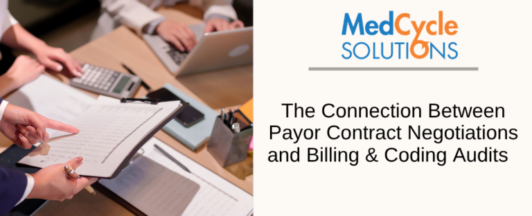 How payor contract negotiations connect to billing and coding audits